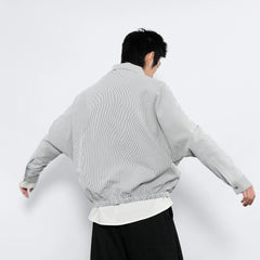 7440 37 1 Grid Check Batwing Sleeves Shirt