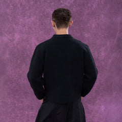 CLP Deep-V Oversized Wool-Blend Pullover