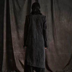 ILNya Nieternite Nifutur Distressed Corduroy Asymmetric Spliced Blazer