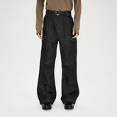 CATSSTAC Retro Curved Seam Panel Raw Jeans