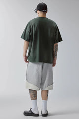 F2CE Curved Spliced Contrast Shorts