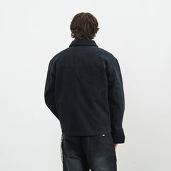PMW Washed Cotton Buckle-Front Jacket