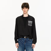 KREATE Faux Layered Fair Isle Pocket Shirt