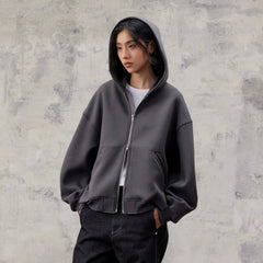 ALVNG AR ANTS Structured Curved Sleeve Pointed Hood Jacket