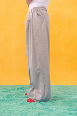 CLP Middle Spliced Ruched-Waist Sweatpants