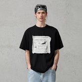 ORGANIC EMOTION Script Patchwork Sorona T-Shirt