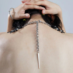 ILLUSORY Mechanical Pentagram Beaded Necklace