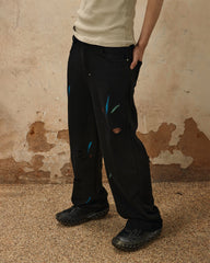 OVDY Classic Paint-Splattered Ripped Pants