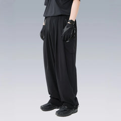 SILENSTORM Drawstring-Hem Webbing Belt Utility Pants