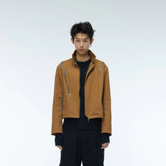 WHISTLEHUNTER Asymmetrical Zippers Jacket