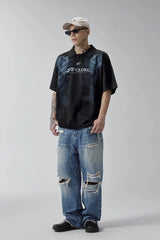 F2CE Distressed X-Ray Polo T-Shirt