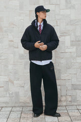 PMW Embroidered LOGO Curved-Leg Sweatpants