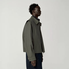OPICLOTH Essential Structured Layered Double-Zip Jacket
