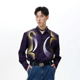 TUIMU Deconstructed Abstract Moon Star Shirt