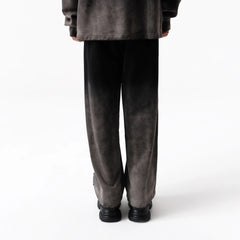 VANN VALRENCE Washed Gradient Straight-Leg Pants