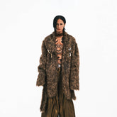 EMBRYO Faux Fur Bone Coat