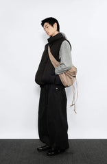7440 37 1 Side-Button Drawcord Balloon Pants