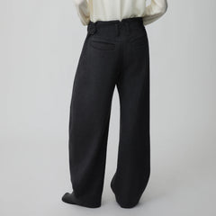 OPICLOTH Essential Wool-Blend Barrel Pants