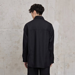 FACEONLAB Pinstriped Rivet Diamond Shirt
