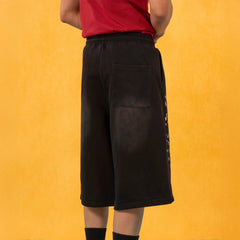 CLP Washed Stickers Drawstring Shorts