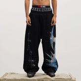 DND4DES Virgin Mary Graphic Rhinestone Sweatpants