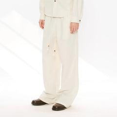 KREATE Tencel-Linen Straight-Leg Pants