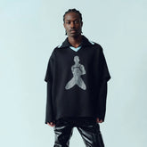 KADAKADA Diamond Graphic Layered Jersey