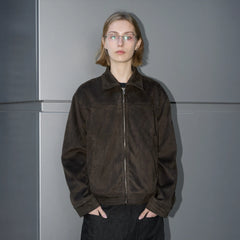 LABELROOM Minimal Faux-Suede Jacket