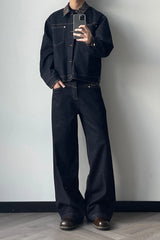 OKAYTHXBYE Floral Paneled Waist Raw Jeans