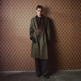 RICHILL Contrast Embroidered Trench Coat