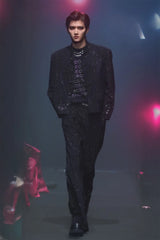 FACEONLAB Diamond LOGO Back Mandarin Collar Jacket