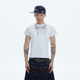 DND4DES Layered-Chain Graphic T-Shirt