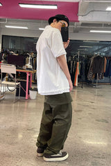 ME DA IGUAL Layered Fold-Over Straight-Leg Pants