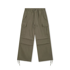 BONELESS Pleated Big Pocket Drawstring Cargo
