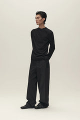 SAVAGEGROWTHWORLD Asymmetrical Drape Long-Sleeve Tee