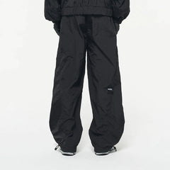 RELABEL Drawstring Pleated Wide-Leg Pants