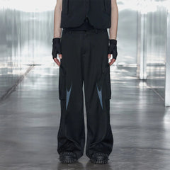 49PERCENT Embroidered Arrows Cargo Suit Pants