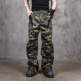 UNDERWATER Camo Deconstructed Fang-Paneled Pants