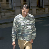 STEEPC No.73 Patch Washed Camo Long-Sleeve Tee