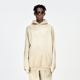 ULIPERY Dirty Fit Distressed Glow Oversized Hoodie