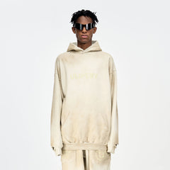 ULIPERY Dirty Fit Distressed Glow Oversized Hoodie