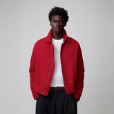 OPICLOTH Washed Quilted Cotton Collar Jacket