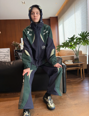 MIICHOUS Contrast Racer Graphic Panel Pants