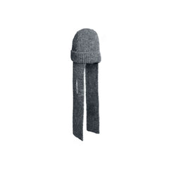 RELABEL Detachable Scarf Beanie Set