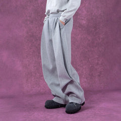 CLP Pleated Wide-Leg Sweatpants