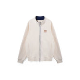UMAMIISM Waffle Embroidered Fleece-Lined Jacket