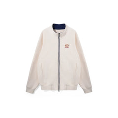 UMAMIISM Waffle Embroidered Fleece-Lined Jacket
