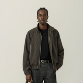 MOITIEDEPETALE Plaid Panels Wool-Blend Jacket