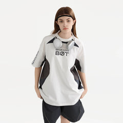 ERROR CODE ROBOT Arc Spliced Contrast T-Shirt