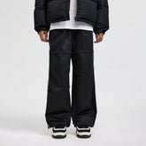 BONELESS Paneled Crinkled Parachute Pants
